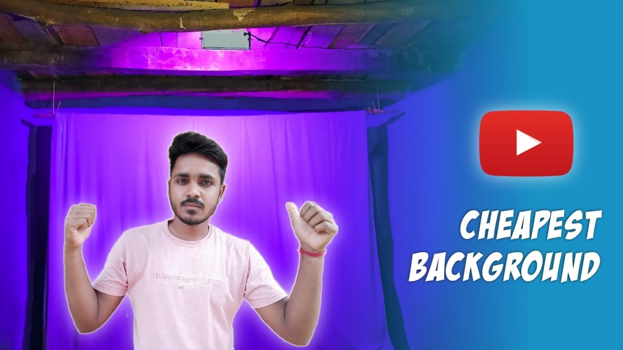 Best Cheap and Professional background setup for Youtube videos | RGB Lighting background setup