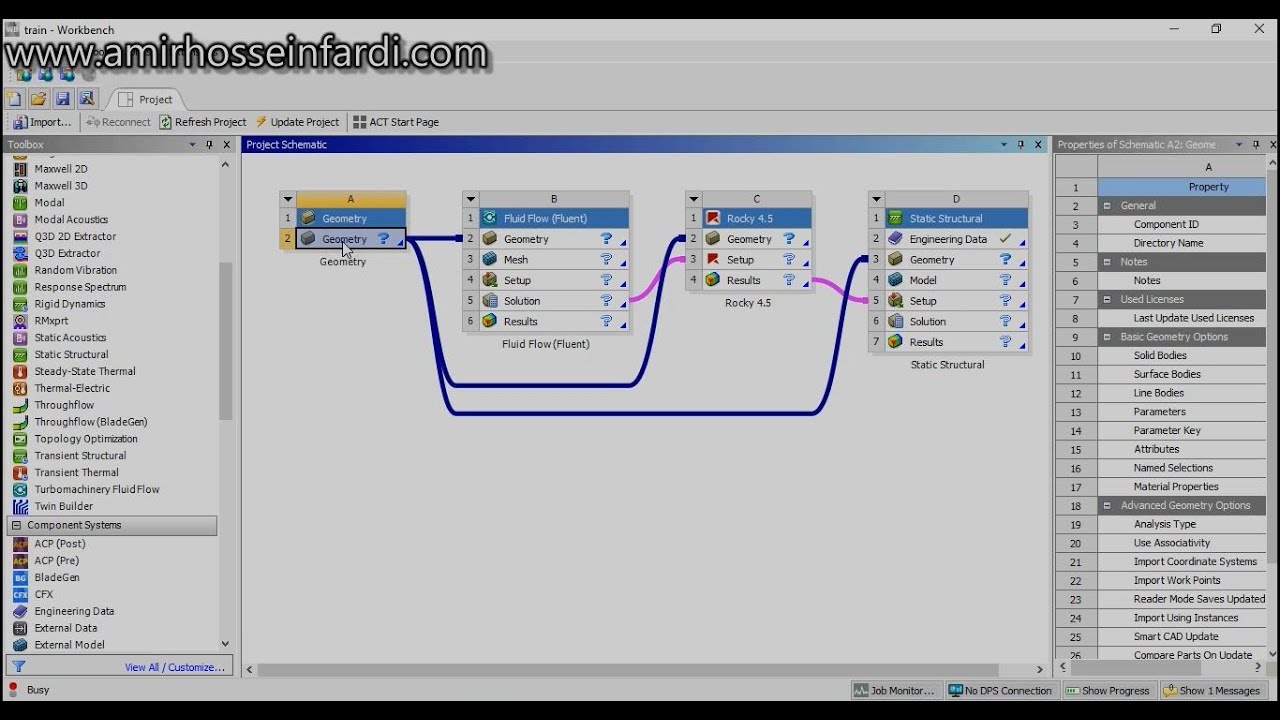 SpaceClaim, Ansys Fluent, Esss Rocky dem, mechanical. 1way coupling particle flow in pipe tutorial