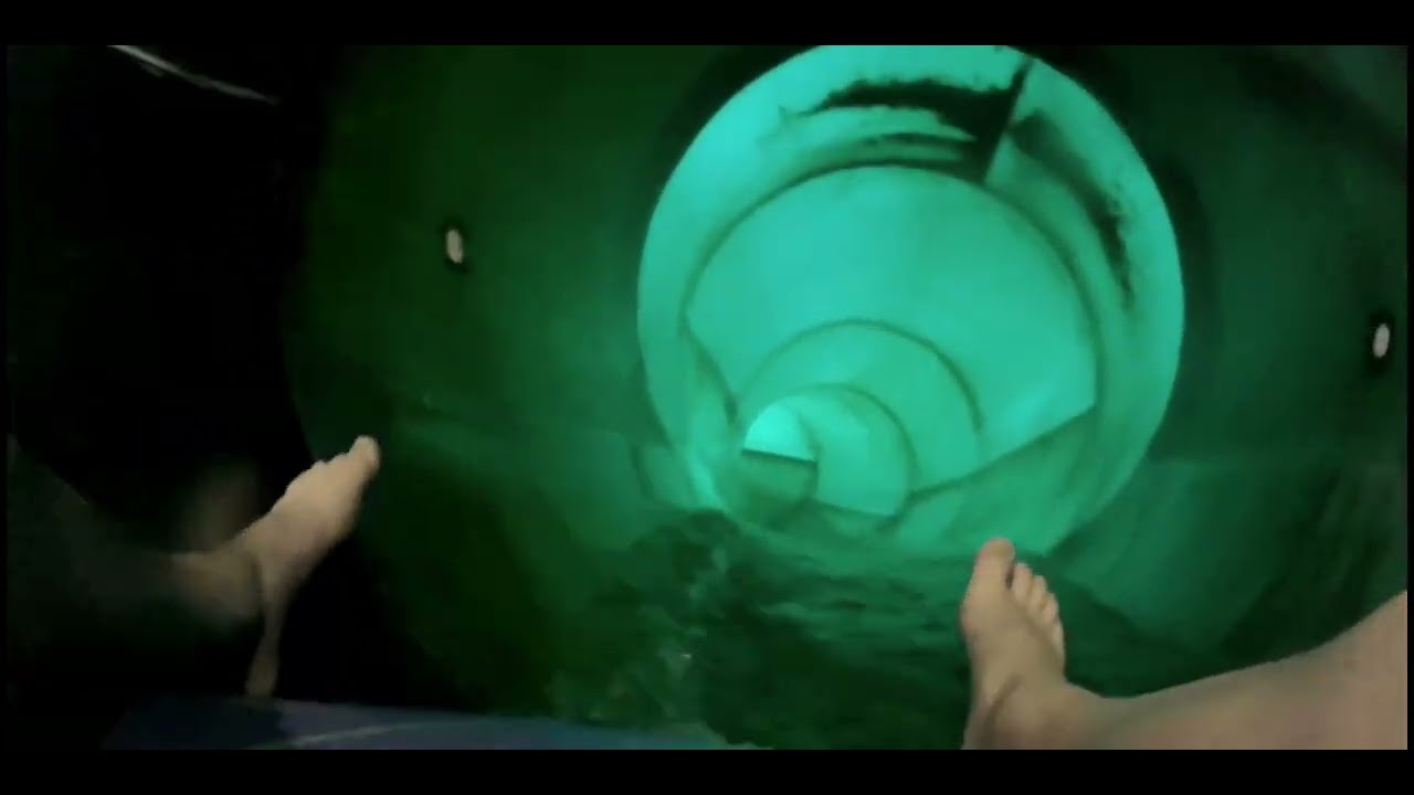 All the water slides at Great Wolf Lodge Grand Mound Washington (no talking) WITH MUSIC POV 