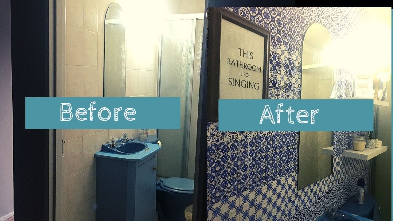 Bathroom On A Budget Renovation |  DIY Yolande