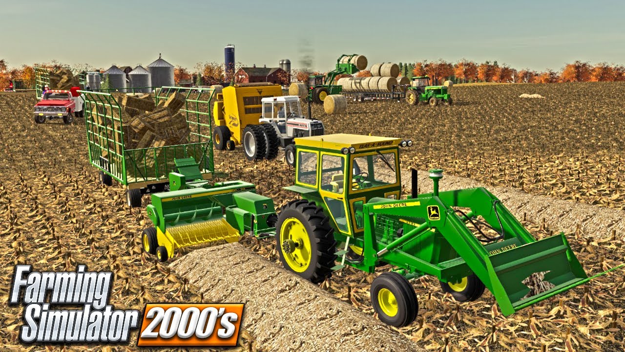LAST 2000's ROLEPLAY VID | HOBBY FARM BALING THE CORN FIELD | FARMING SIMULATOR 19