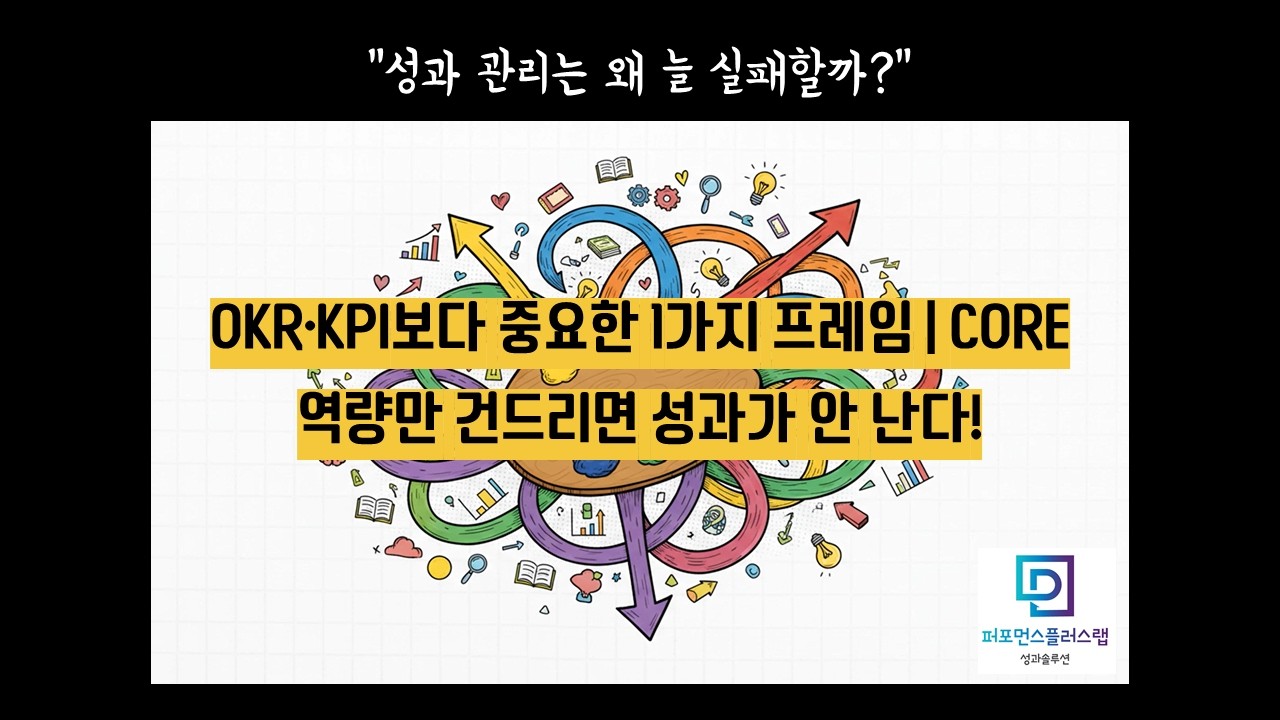 성과관리 고질병 3가지: 역량만 만지면 성과가 안 나는 이유
