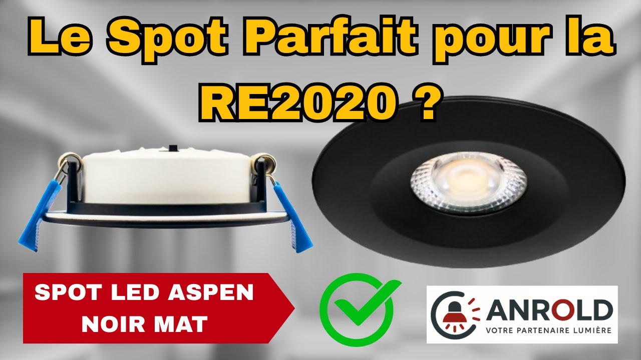 Spot LED Parfait pour la RE2020 ? D&eacute;couvrez l'Aspen LED 5W ! (50749 Aric) Recouvrable Tout Isolant.