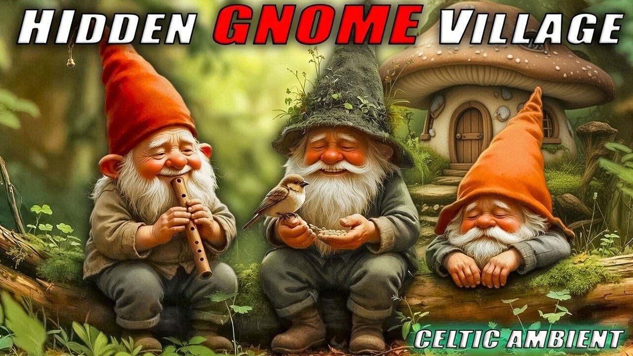 GNOMES IN AN ENCHANTED FOREST  – MINIATURE FANTASY ESCAPE FOR CALM & RELAXATION