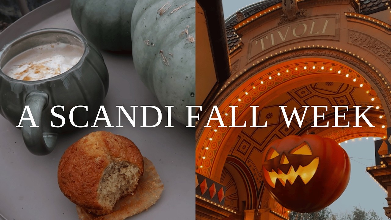COZY FALL VLOG & HALLOWEEN in SCANDINAVIA I Slow living vlog I Tivoli Copenhagen Halloween 2025