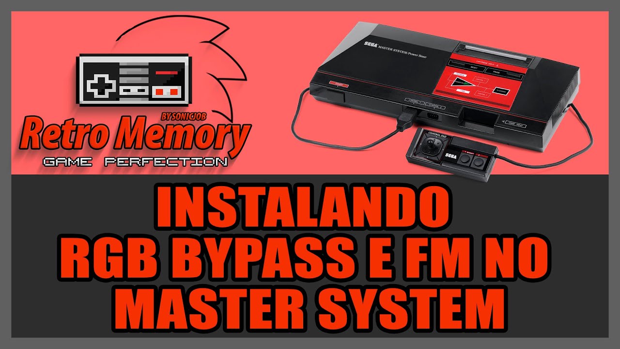 Instalando RGB ByPass e FM no Master System 1 ou 2 TecToy