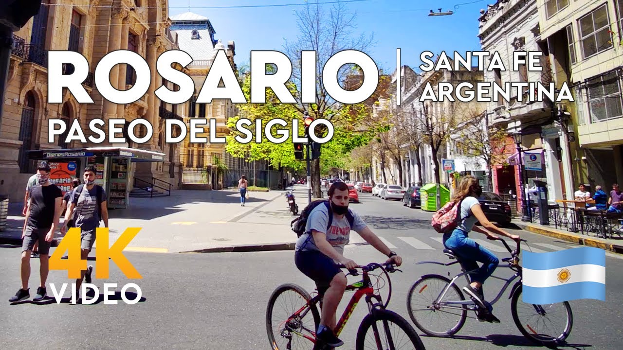 Paseo del Siglo | Rosario Argentina (4k Walking Tour)