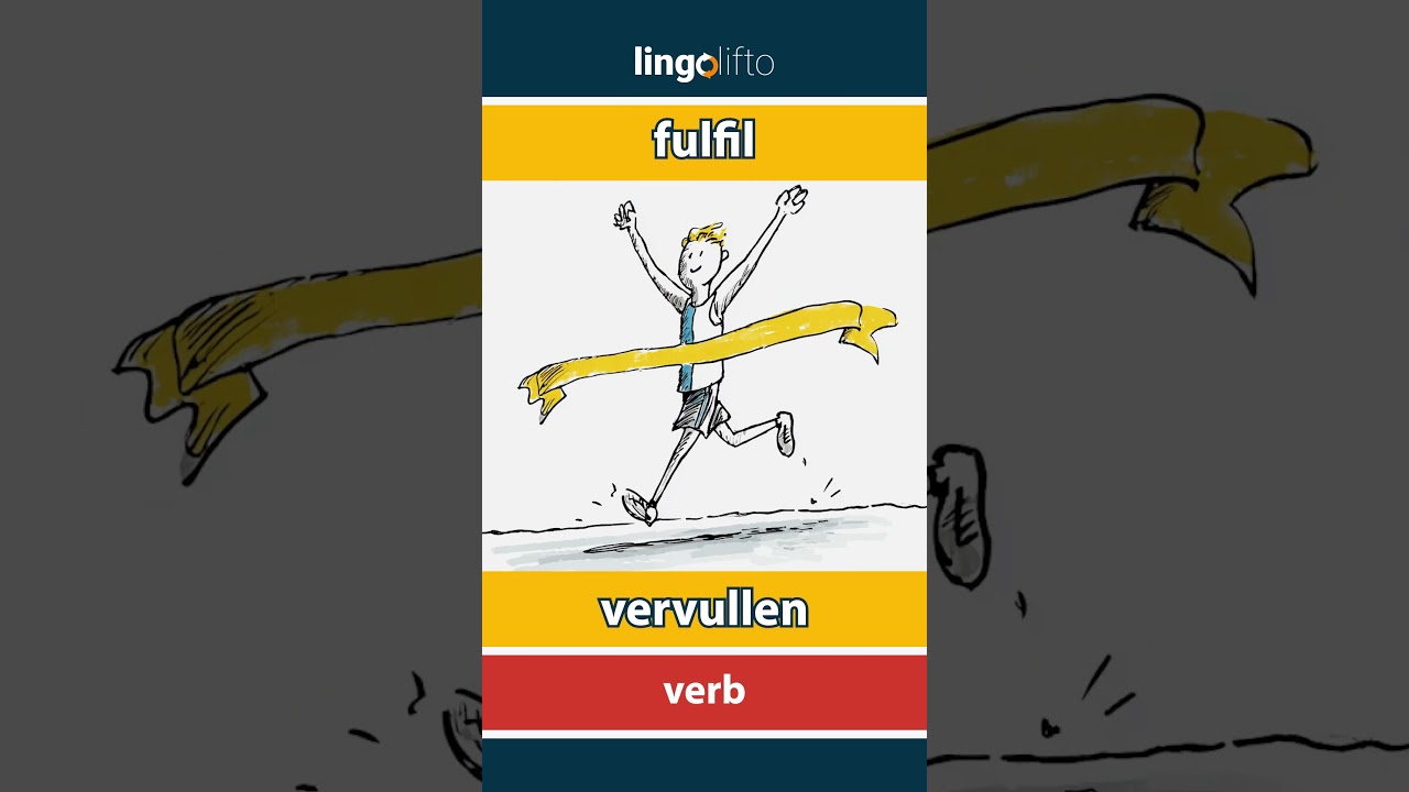 🇬🇧🇳🇱 fulfil - vervullen : learn English : laten we Engels leren : vocabulary builder