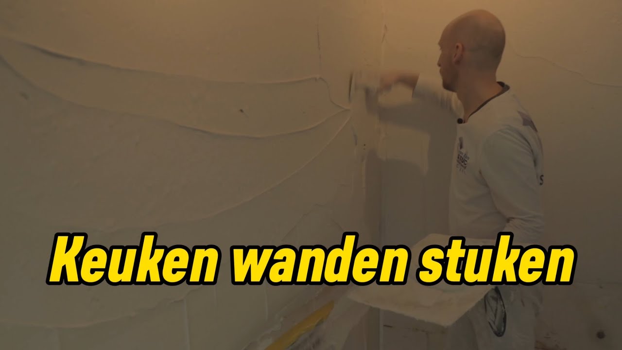 Keuken wanden stuken - Stukadoorsbedrijf Zwolle