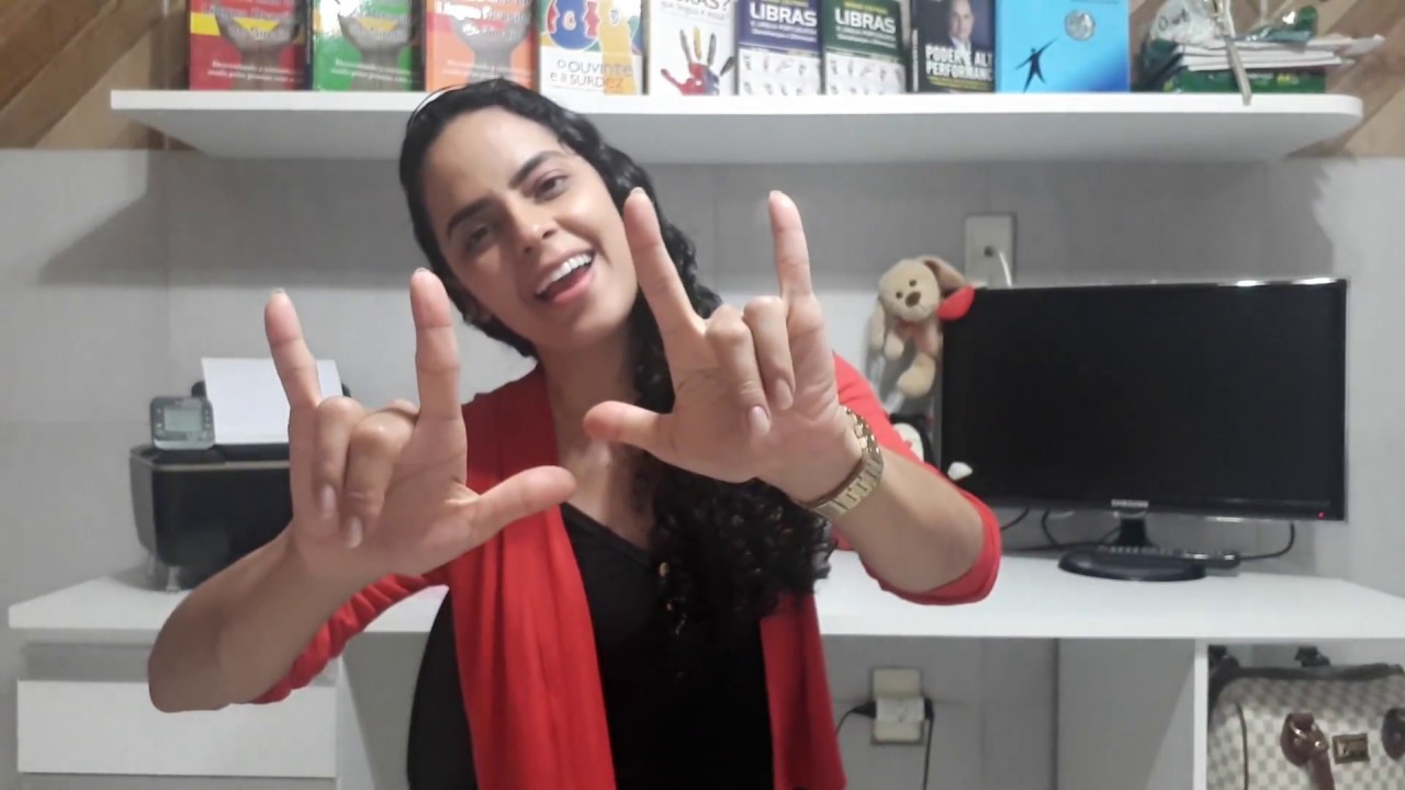 10 verbos em Libras iniciados com a letra A (amarrar, andar, anunciar, aposentar e etc.) 3/3
