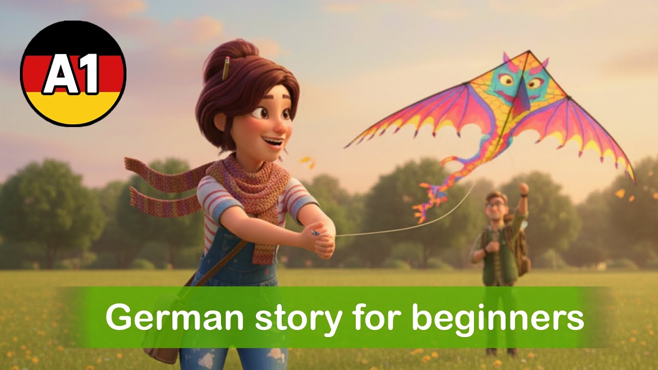 Learn German with a Story (A1/A2): Kite Flying - With or Without a Plan?!
