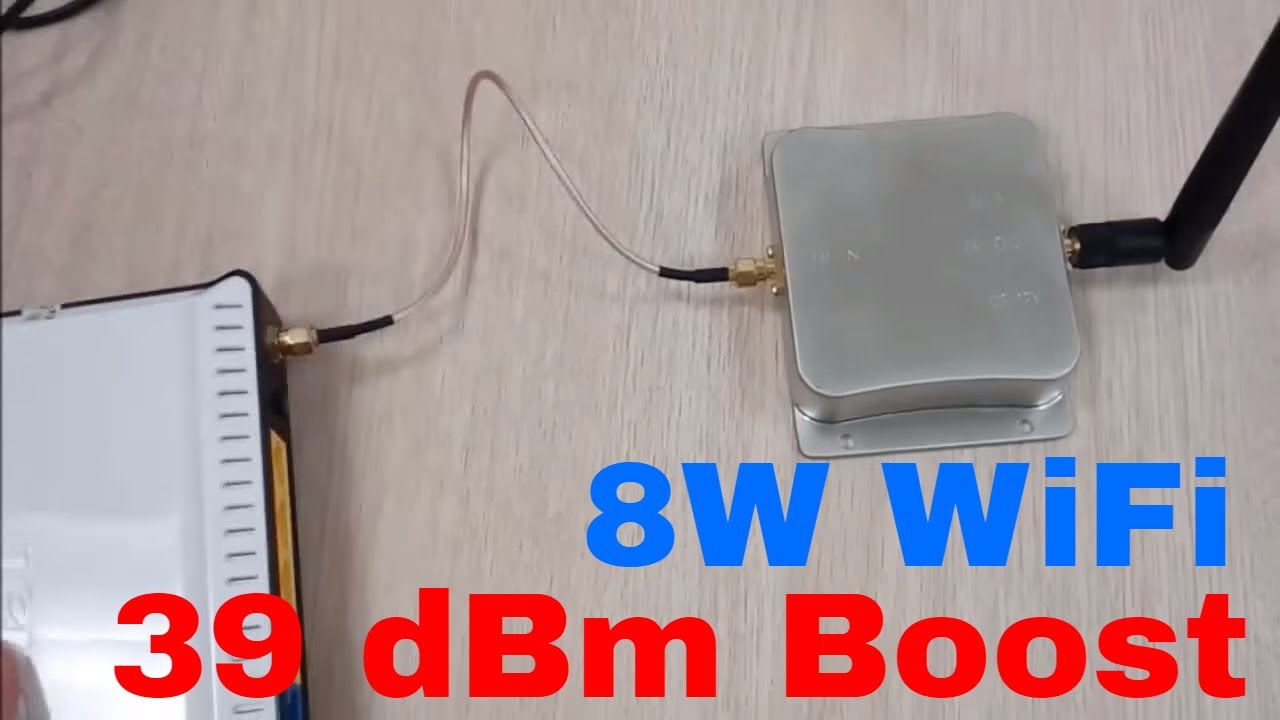 Boost WiFi signal 8W 39dBm 802.11b/g/n Broadband Amplifier 5dBi antenna