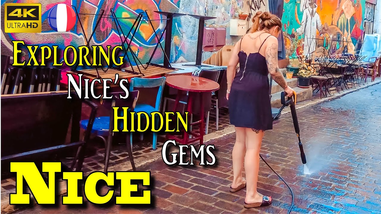 Nice France, Av. Jean Medecin - 4k UHD 60fps -walking tour- with Subtitles || COME WITH ME