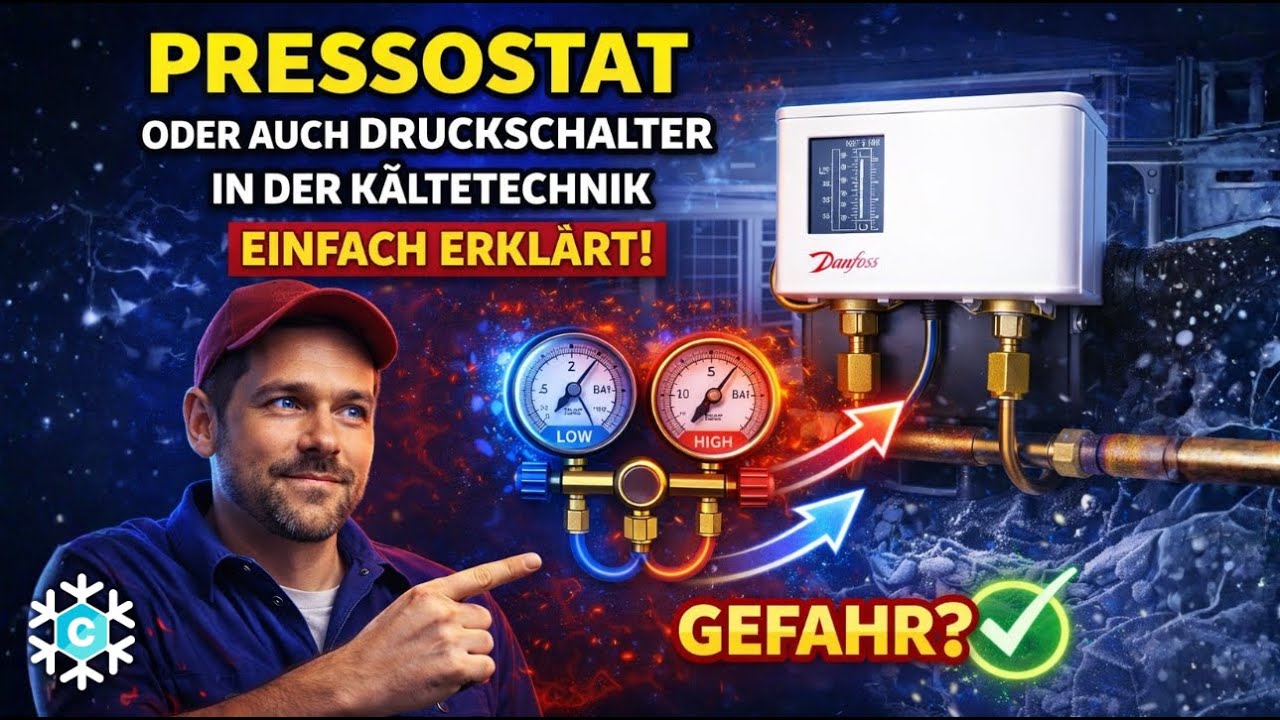 Pressostat einfach erklärt 🔧❄️ | Typen, Funktion & Fehlerbehebung in der Kältetechnik