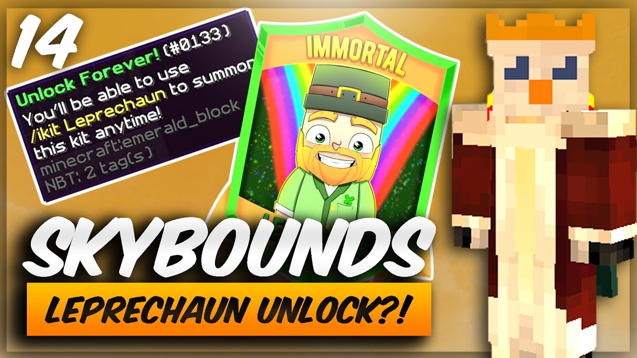 LEPRECHAUN UNLOCK?! | Minecraft Skybounds | Ep14