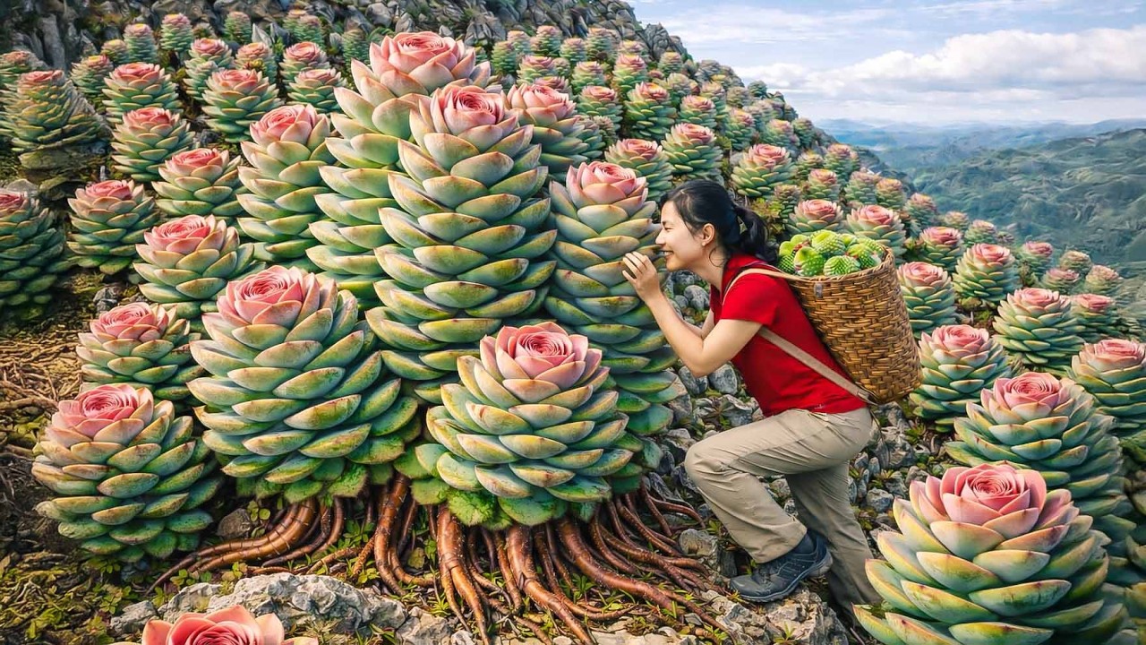 SHOCKING! Harvesting Rare Mountain Succulents | Sold Out at the Market