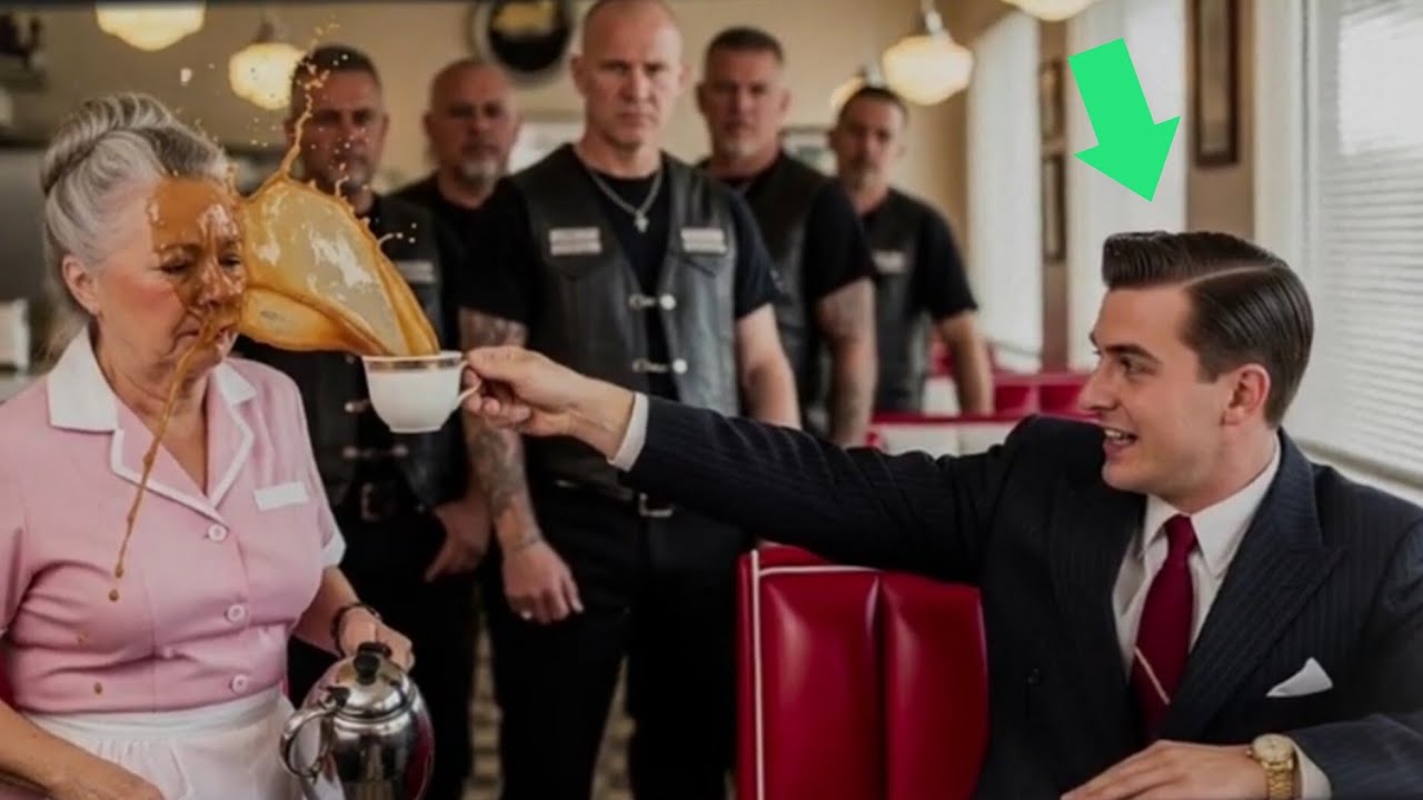 Millionaire Throws Coffee On a Waitress’s Face – Didn’t Know 10 Hells Angels Were Watching