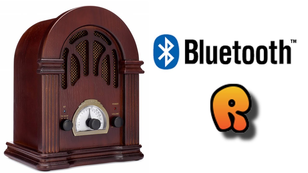 The ClearClick Retro AM/FM Radio with Bluetooth! Record-ology!