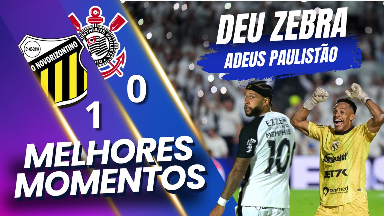 NOVORIZONTINO MANDA CORINTHIANS  PARA CASA | NOVORIZONTINO 1 X 0 CORINTHIANS | MELHORES MOMENTOS