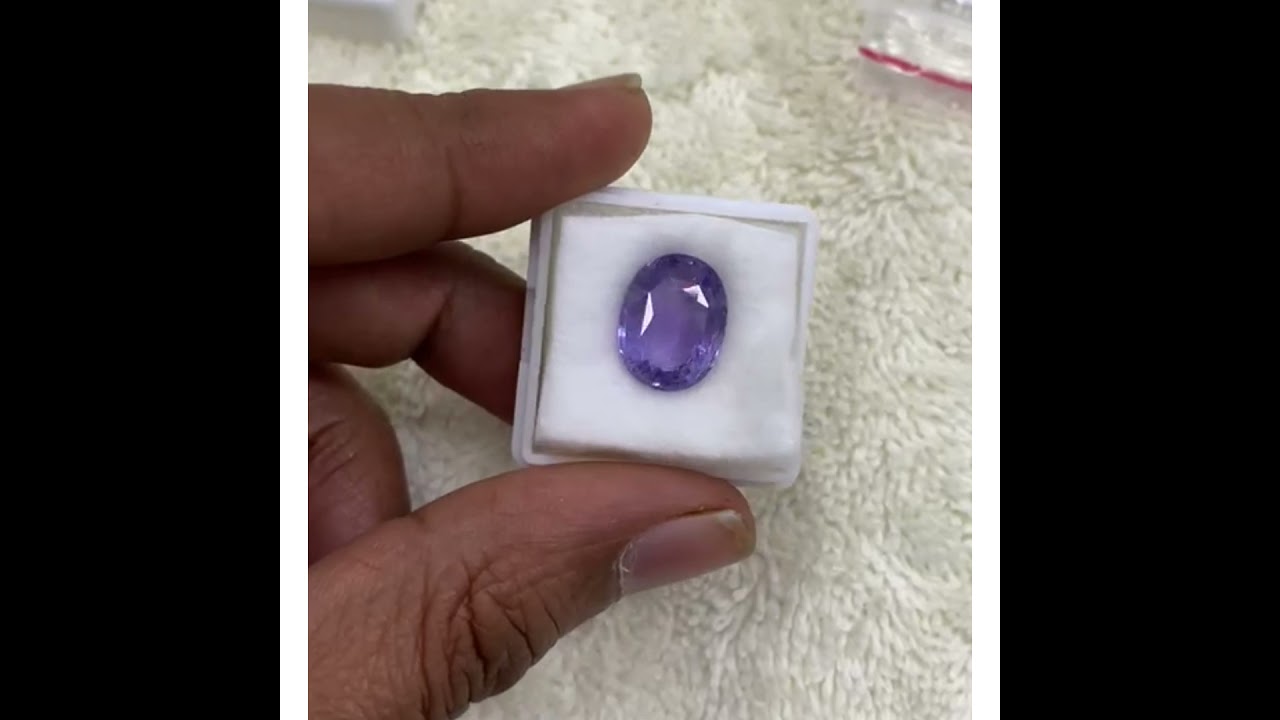 Purple blue Sapphire 7.64 carats || 12500 || all gem stones available at best price || M. 9899021800