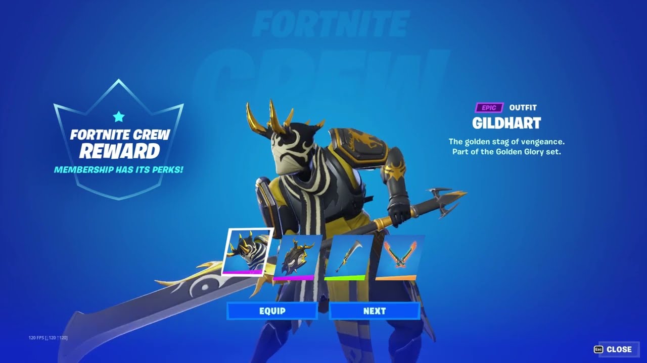 Fortnite January Crew Pack 2023 is a W or L? (Gildhart Skin)!