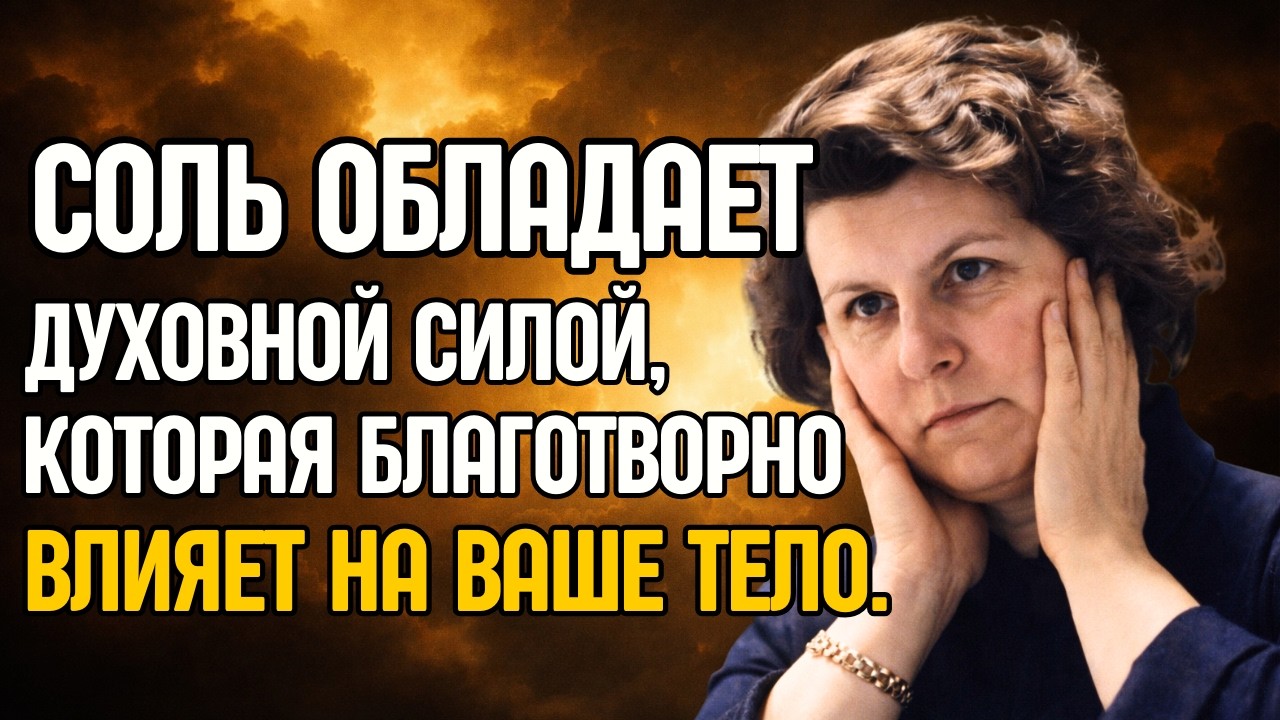 Наталия Бехтерева: Шокирующая правда о соли — скрытый духовный ключ в вашем теле и в Библии.