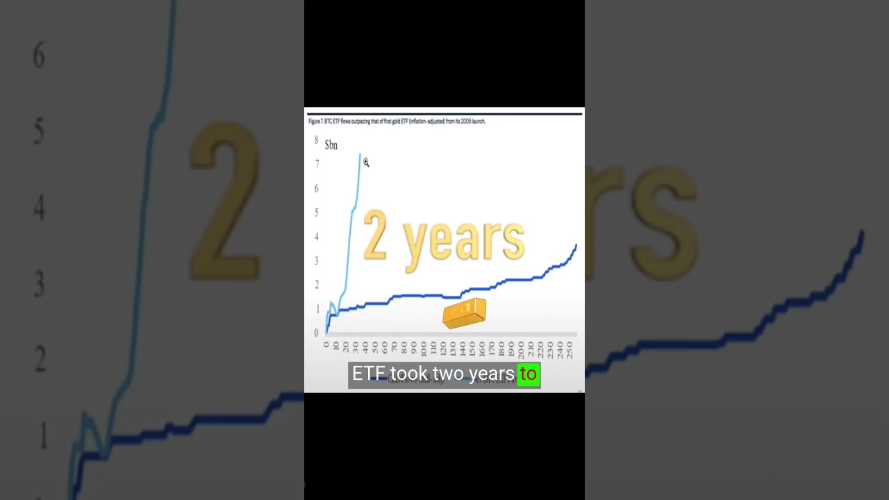 BITCOIN ETF 2 MONTHS VS. GOLD ETF 2 YEARS #bitcoin #spotetf