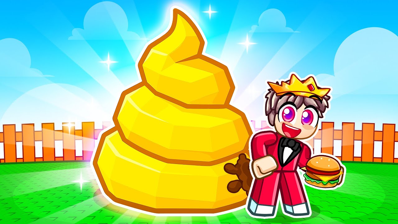 Монго роняет какашку в Roblox!