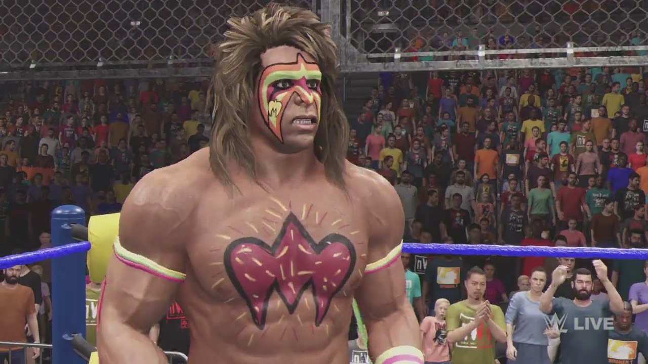 WWE 2K25 The Ultimate Warrior versus kane