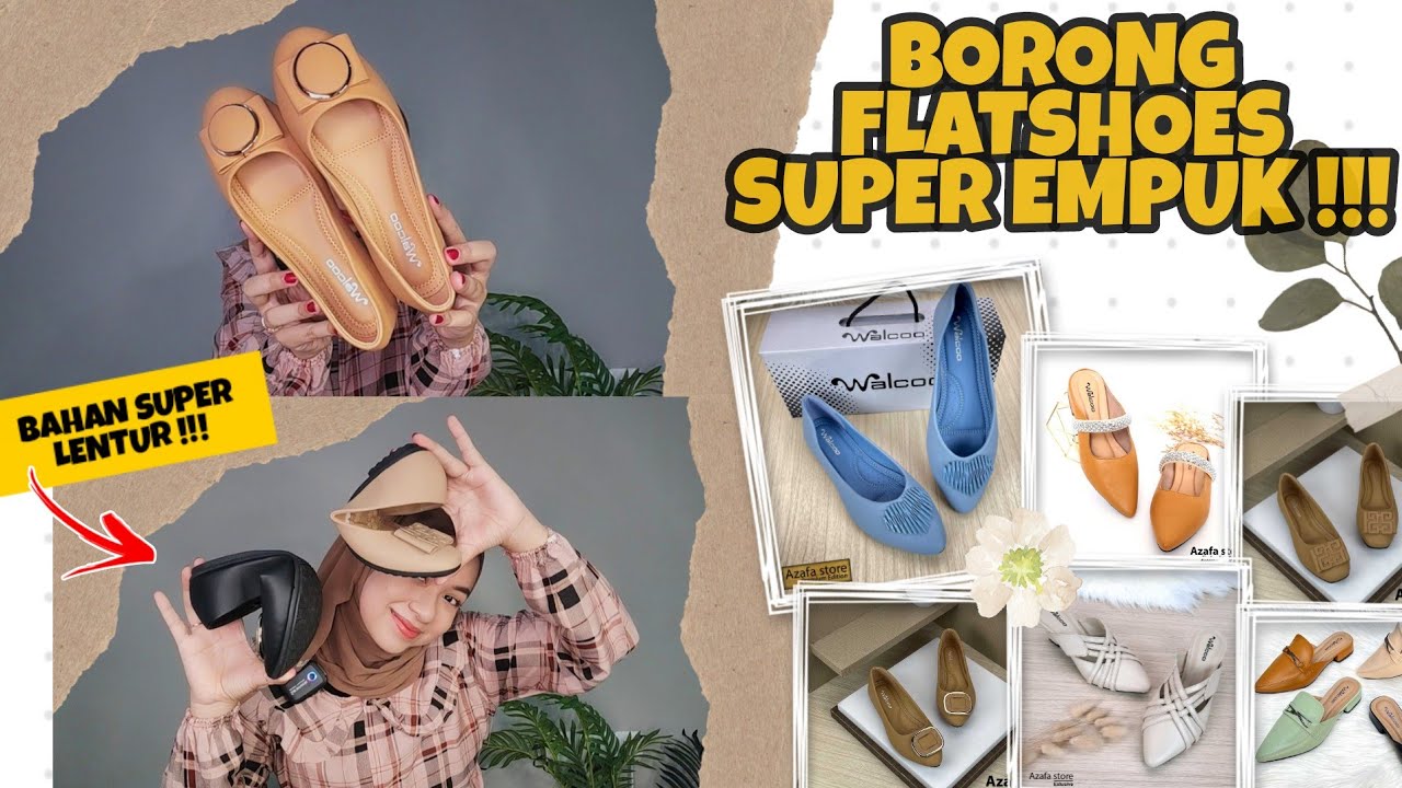 SHOPEE HAUL FLATSHOES SUPER EMPUK DAN LENTUR !!! NYAMAN BANGETTT DIPAKENYA
