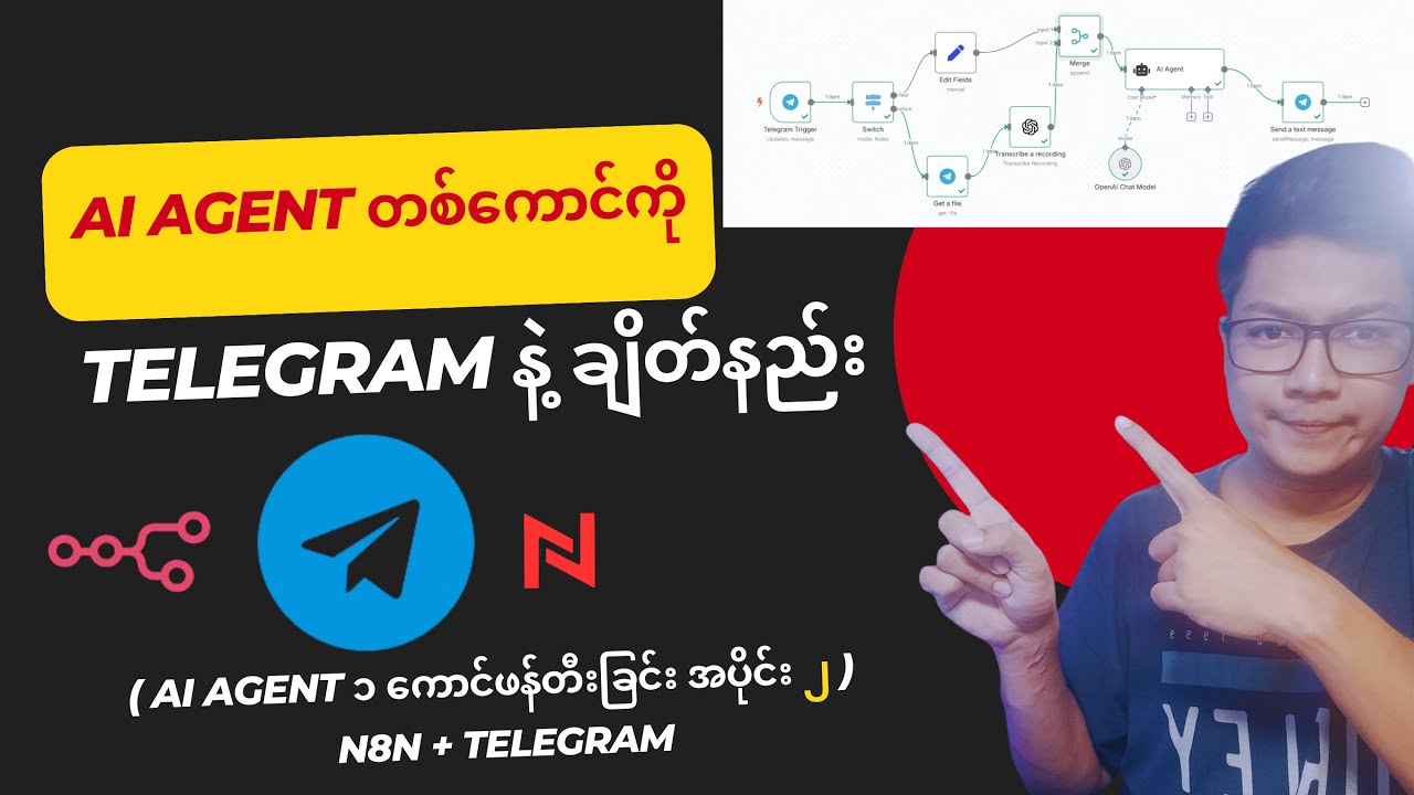 Ai Agent တစ်ကောင်ကို Telegram နဲ့ ချိတ်နည်း