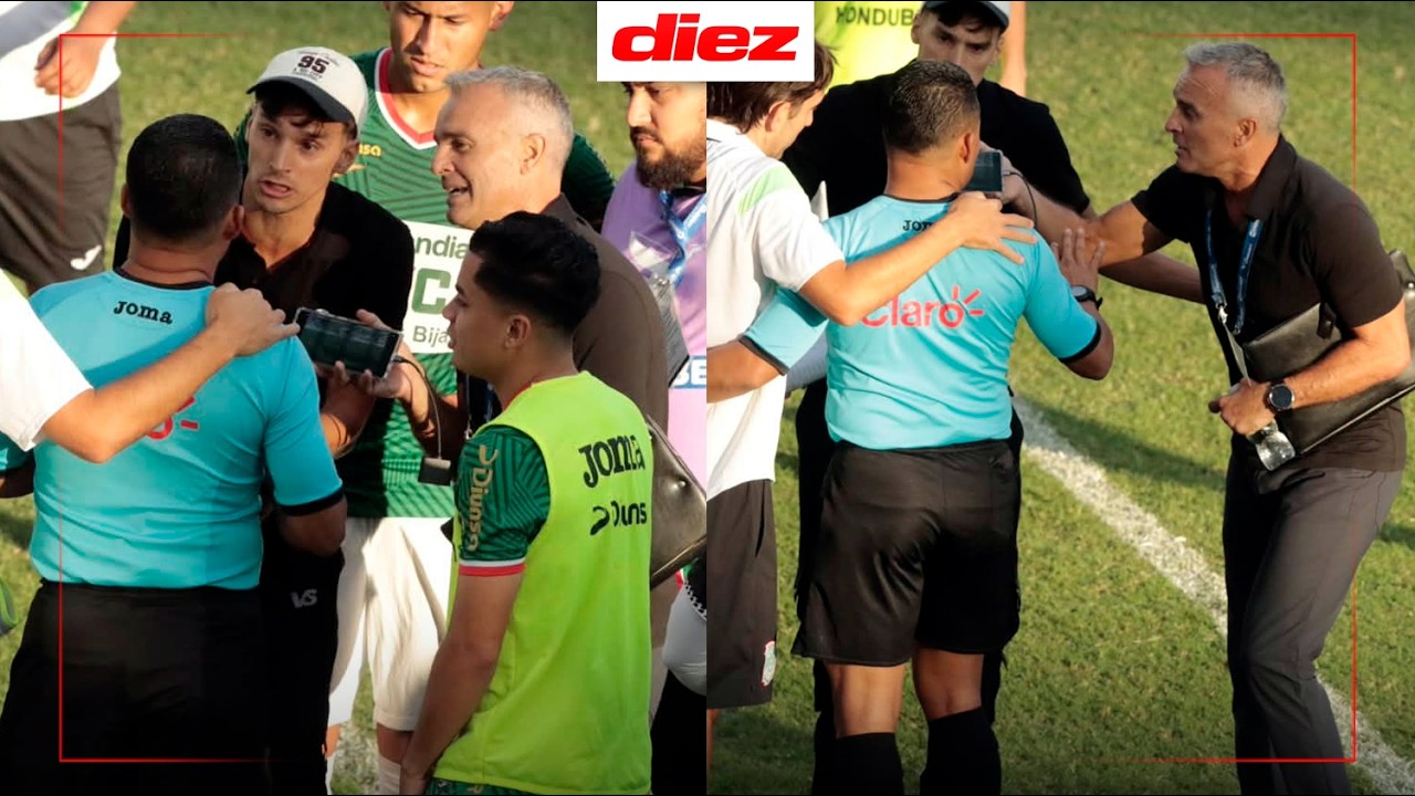 Pablo Lavallén pide se investiguen a los árbitros del Marathón vs Real España por polémica