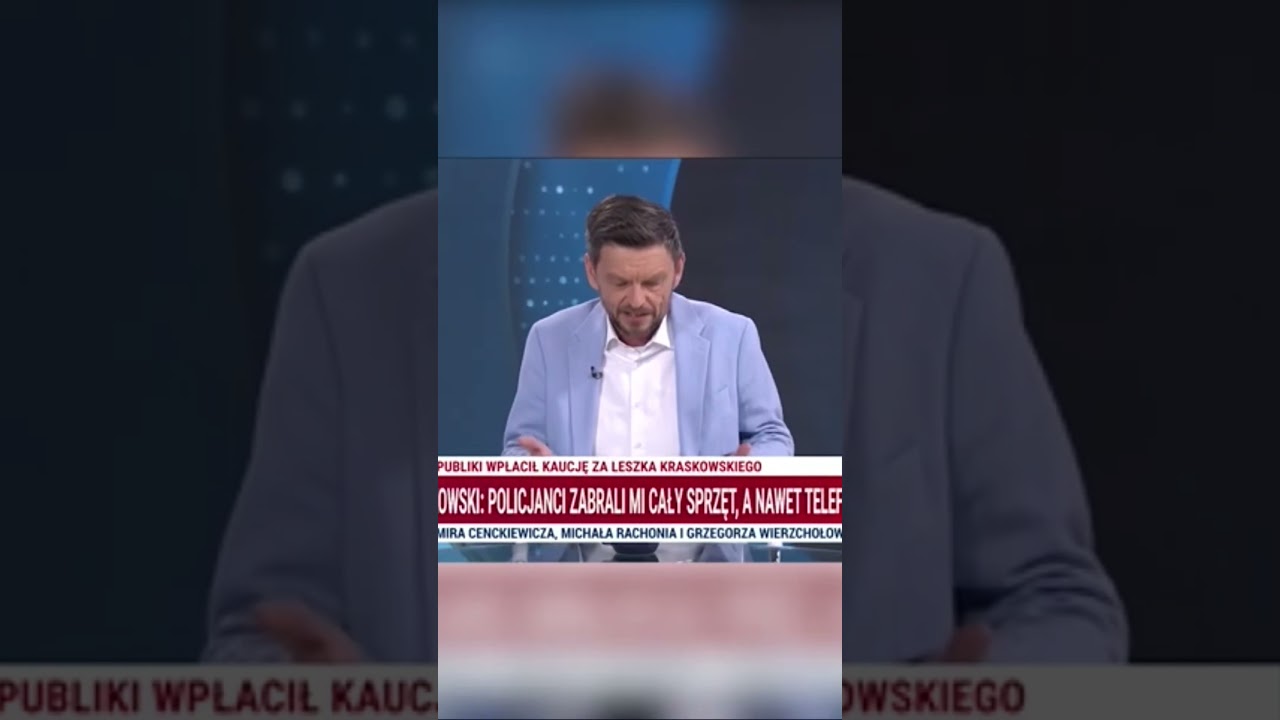 Kraskowski: : zabrali mi wszystko, komputery, telefony w tym jeden mojej trzynastoletniej c&oacute;rki
