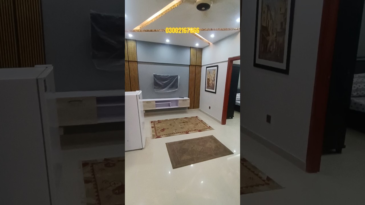Furnished Apartment For Sale DHA Rahat Commercial phase 6 karachi 2 Bed dd 03002167666