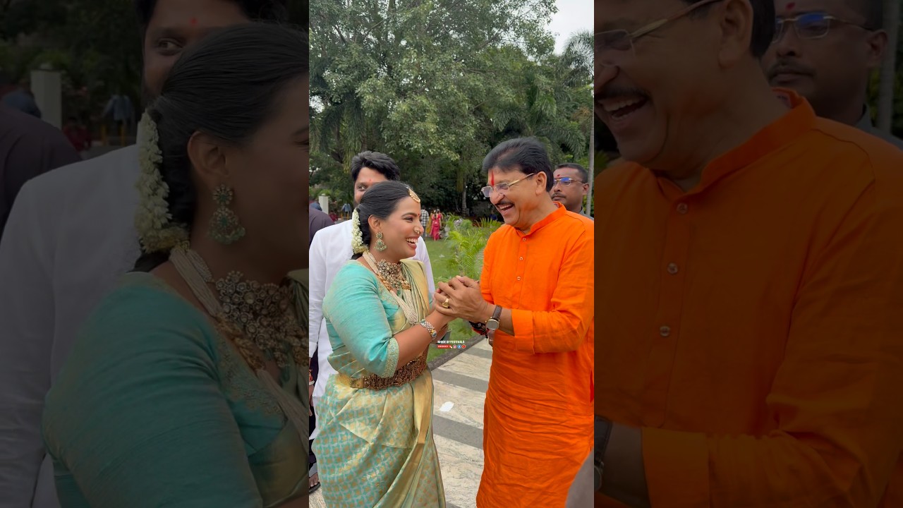 BJP Mla Paidi Rakesh Reddy Makes Fun With Governor Daughter Vijaya Laxmi Bandaru At Family Wedding