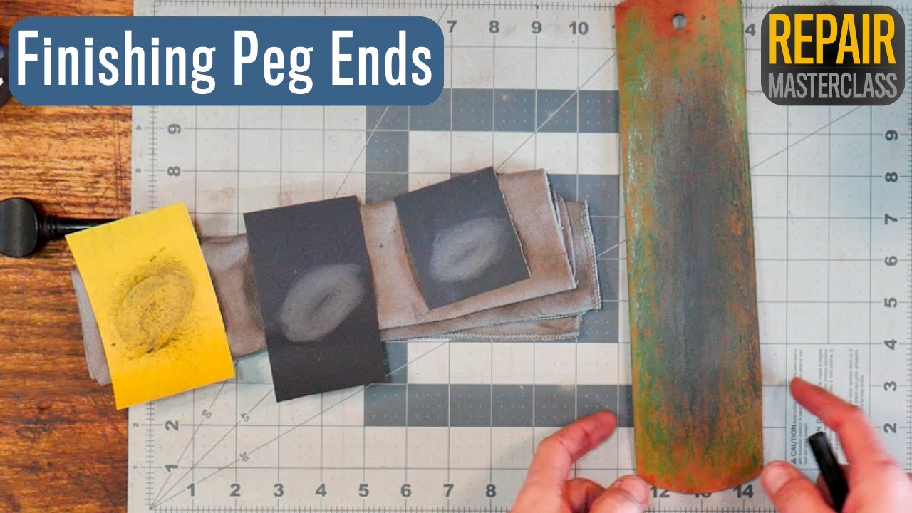 Finishing peg ends on a violin, viola, or cello