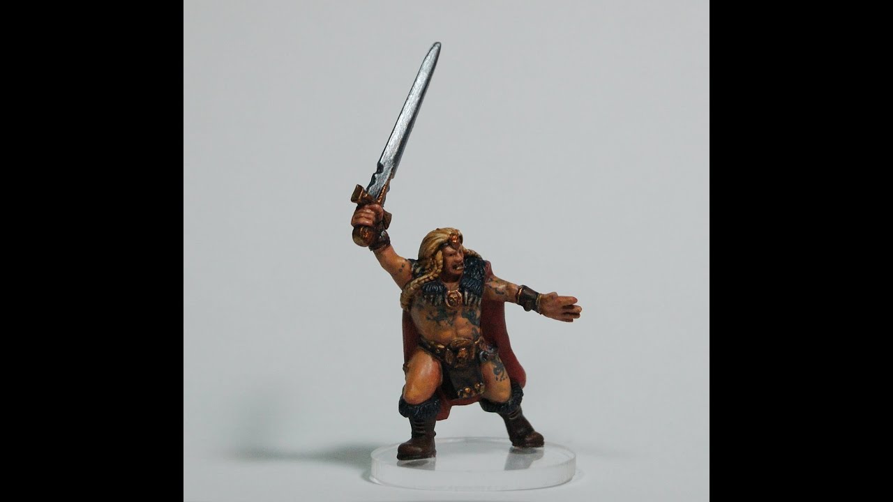 Painting Jargrosskun Krelrson, the Barbarian. Warhammer Quest: The Scarlet Company 01