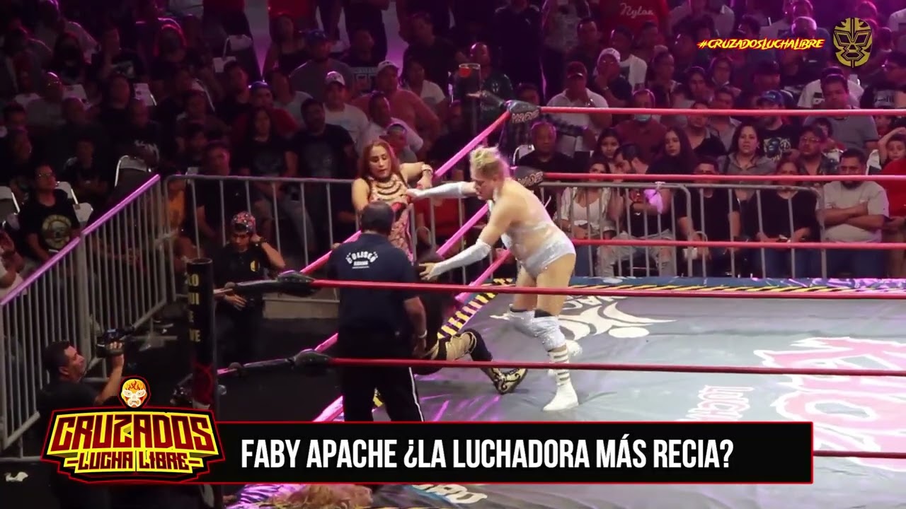 Momento de tensión durante una lucha donde Faby Apache terminó molesta [VIDEO]