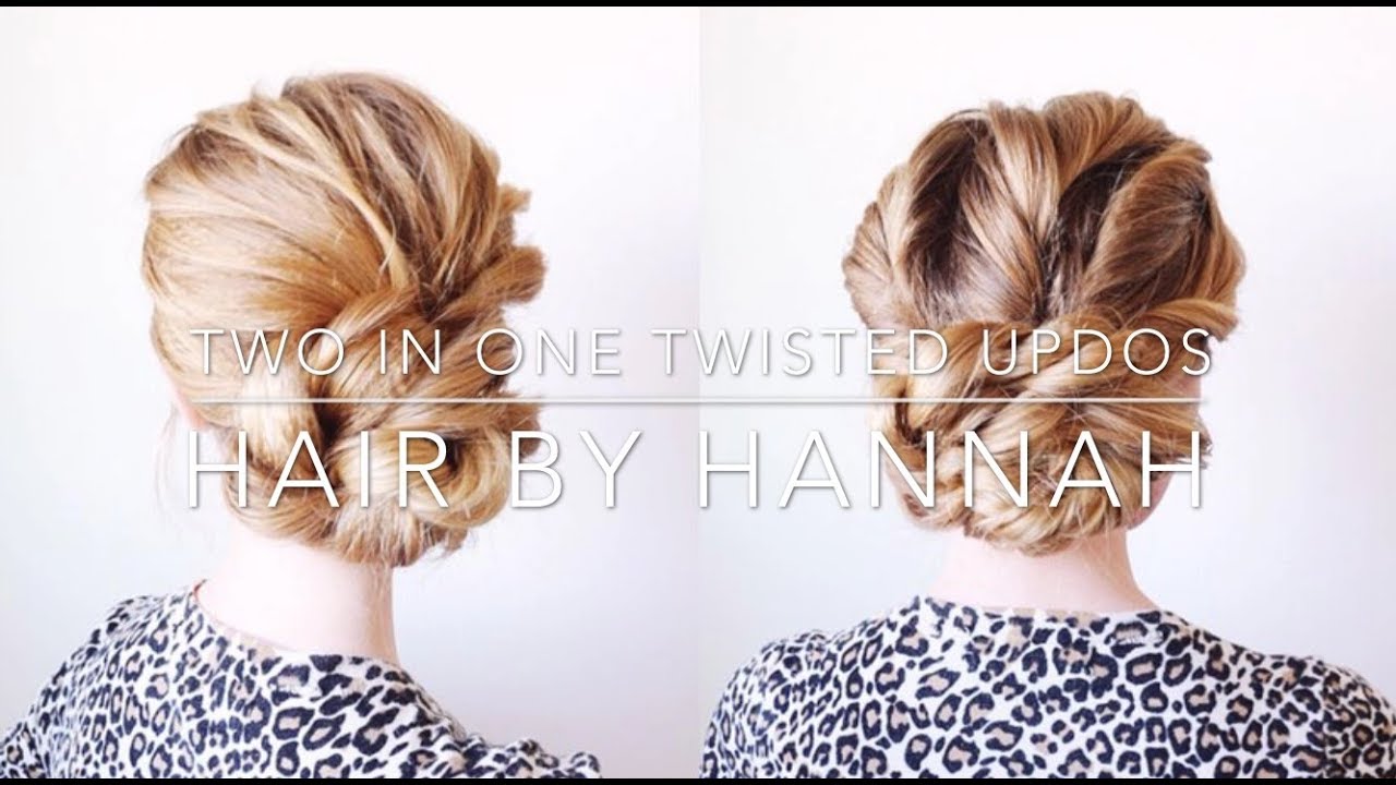 Two in One Twisted Updo