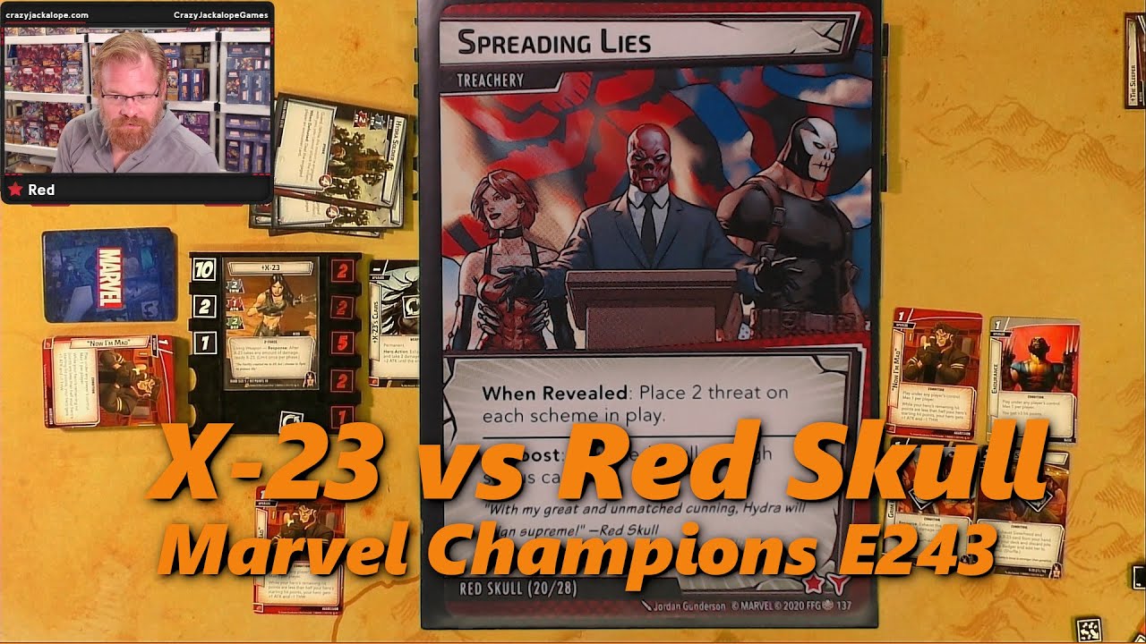 Marvel Champions Playthrough | X23 vs Red Skull | E243