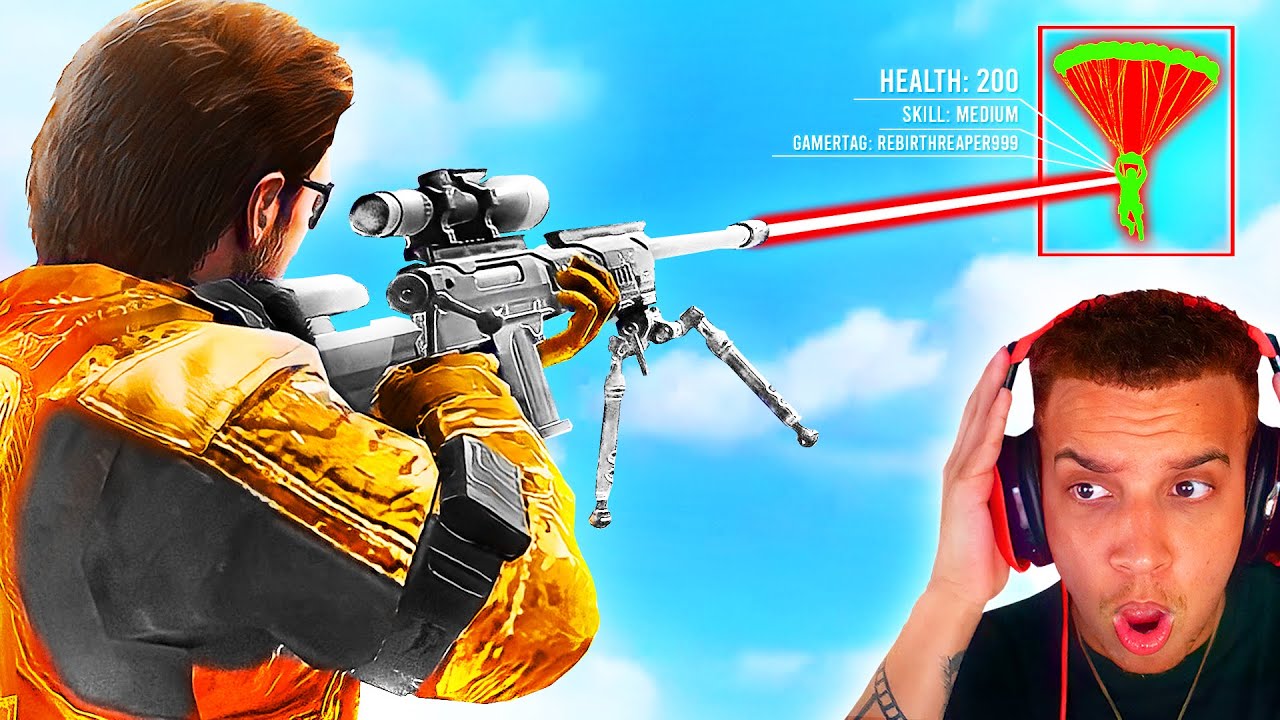 Reacting to The HUMAN-AIMBOT Sniper in Warzone Rebirth Island! 😨