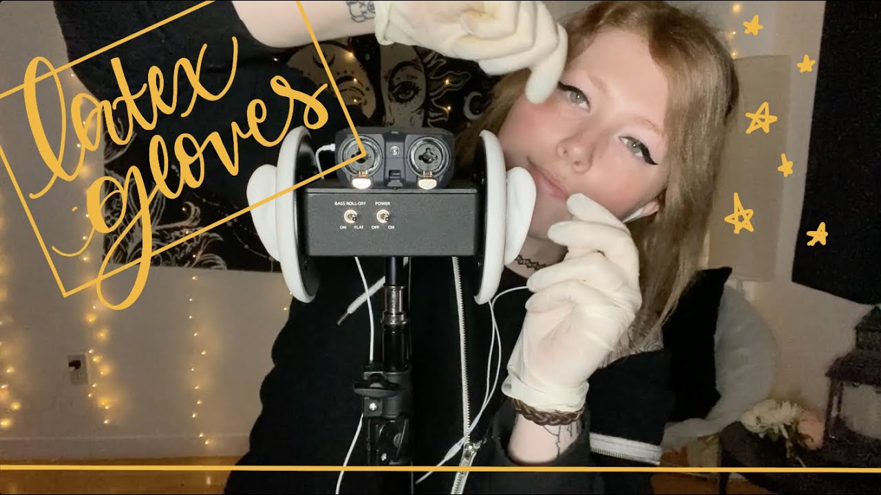 ASMR Hand Movements w/Latex Gloves (No Talking) ♡