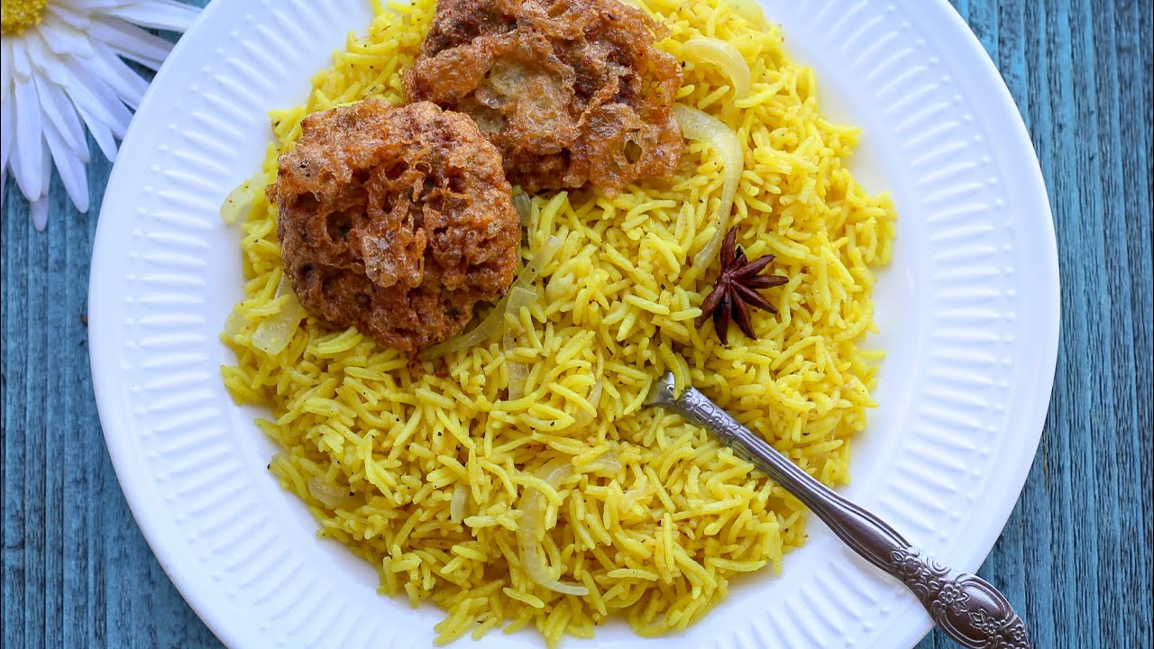 হলুদ পোলাও | Turmeric Rice | Basmati Pilaf | Mediterranean Rice | Yellow Rice | Moroccan Rice