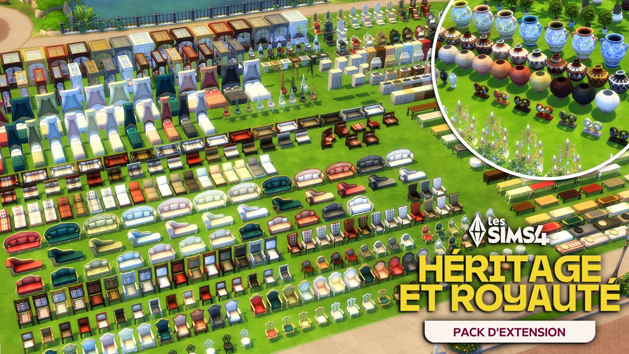 Pack d'Extension Les Sims 4 : Héritage et Royauté | CATALOGUE