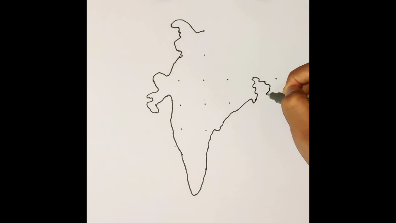 Draw India Map with Dots ✨ Fun & Easy Tutorial