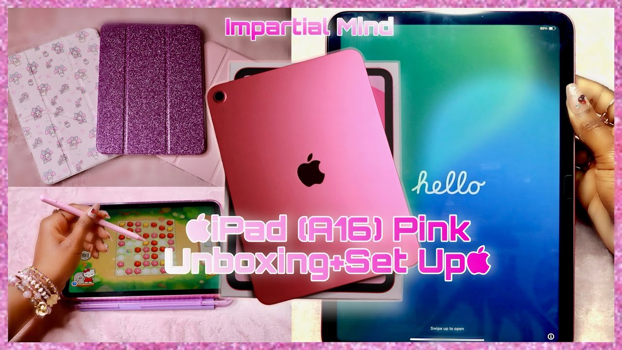 🌟iPad (A16)11th Gen In Pink 2025 Unboxing 🩷 |Accesories, Set Up, Camera Test