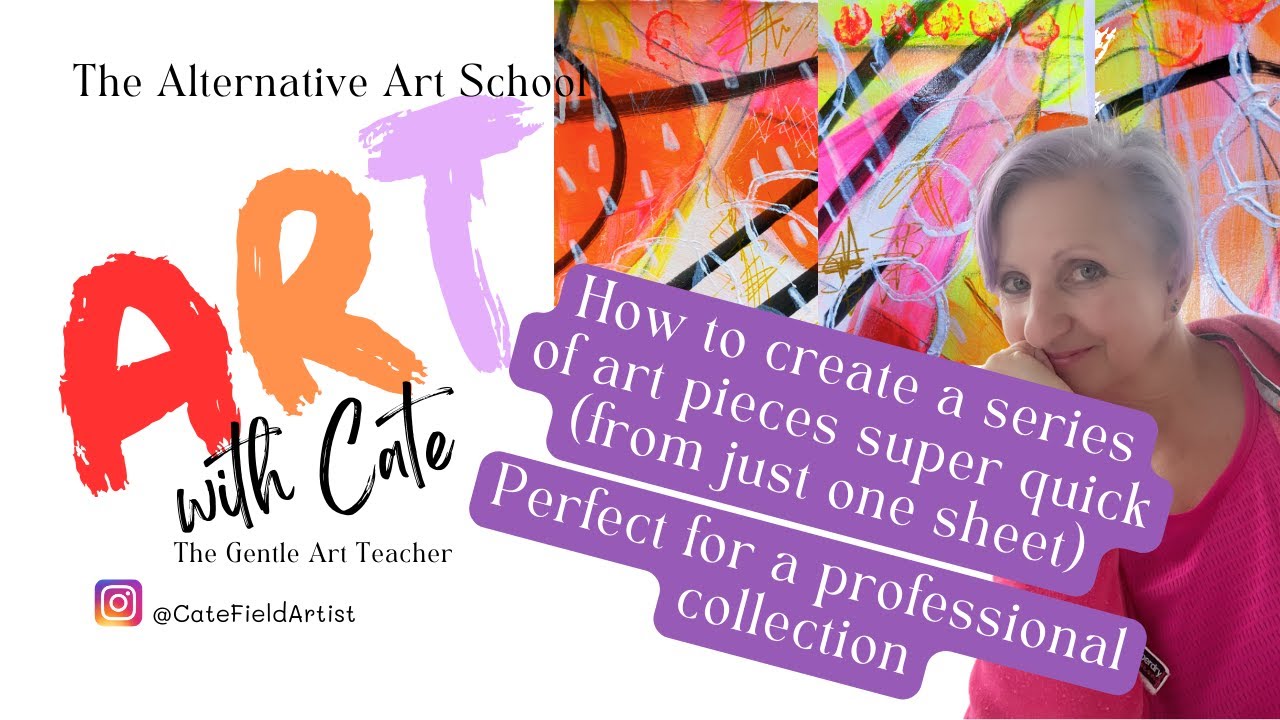 How to create a series of exciting art works (from just one sheet of paper!) Step by Step