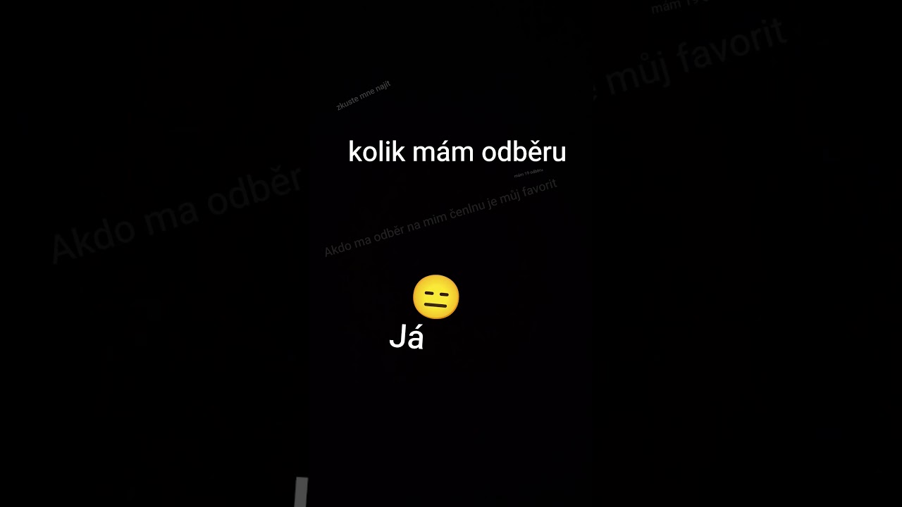 kolik mám odběru a něco tam musíte najít