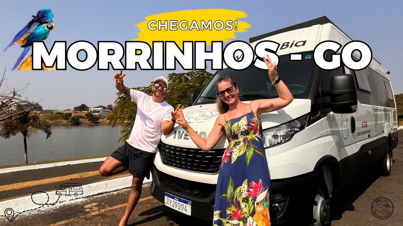 MORRINHOS GO: O Para&iacute;so das ARARAS. Chegamos de MOTORHOME! Ep. 25