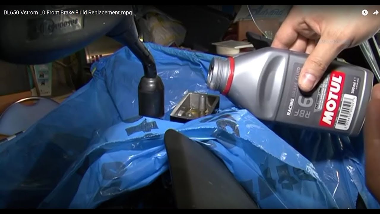 How To Replace Your Motorcycle Front Brake Fluid | DL650 Vstrom L0 | Dr Vstrom Brake Series